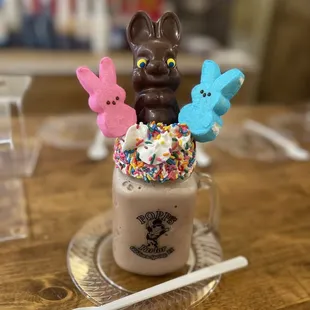 Chocolate Easter bunny shake