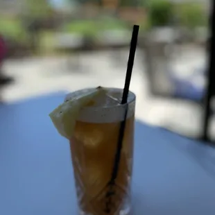 Pineapple rum cocktail