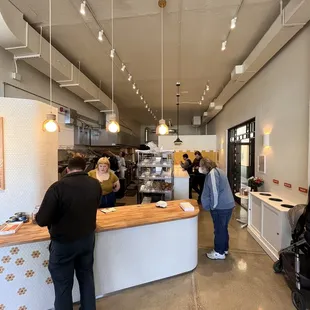 customers at the counter