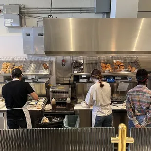 Bagel making station