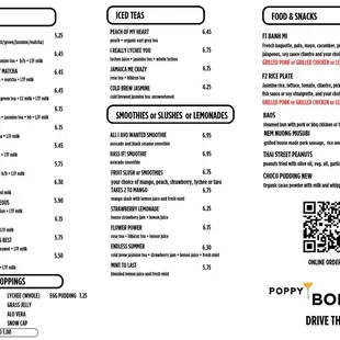 Menu update as of 08/16/23