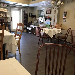 the dining room of the restaurant