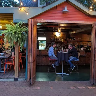 Outdoor open air bar and seating