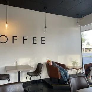 Cute coffee shop and cute lil monsters.