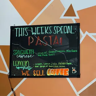 Posted weekly specials