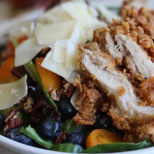 Market Salad, add fried chicken