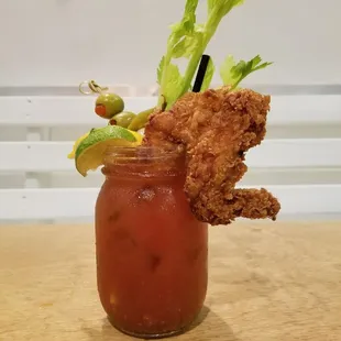 FRIED CHICKEN MARY Brunch Cocktail
