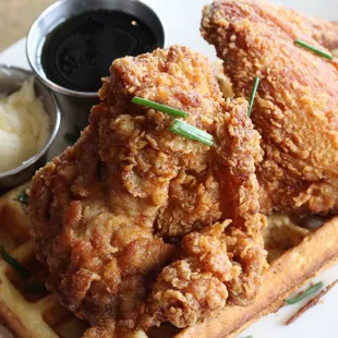 P+R Buttermilk Fried Chicken + Waffle