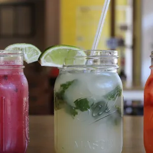 Fresh Muddled Limeades