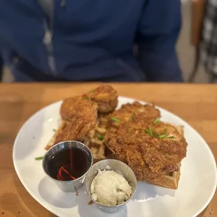 Chicken and Waffle Plate