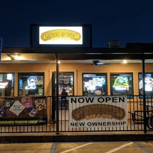 Store front at about 7pm Wednesday.