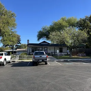 outside