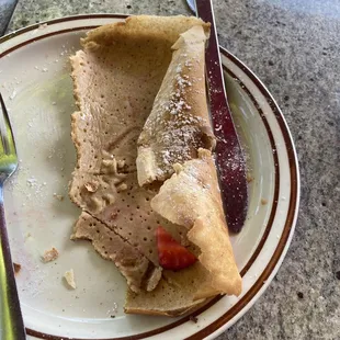 Strawberry crepe not so good