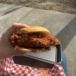 Medium heat chicken sammie