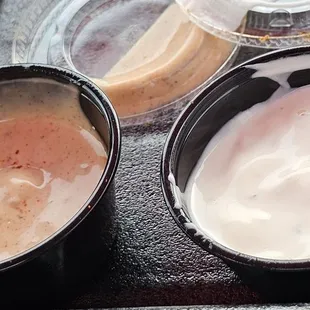 Dipping sauce and ranch