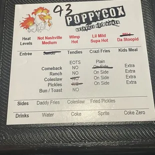 To go box from the food truck