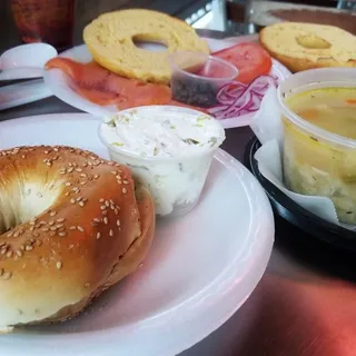 Bagel with Lox Spread