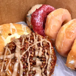 Pecan Danish, Cheese Danish and lots of donuts!