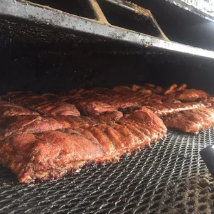 Ribs on the grill