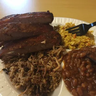 The beans were the only thing good.