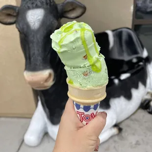 Double the fun with two scoops of Thrifty Ice Cream