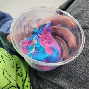 Cotton candy ice cream