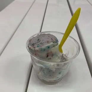Birthday cake ice cream