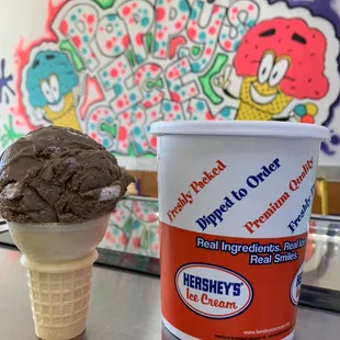 Buy a quart get a cone for the month of November.