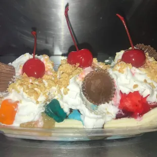 Not so ordinary banana split.