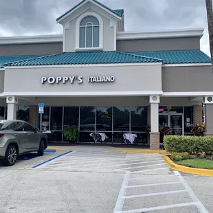 From the parking lot