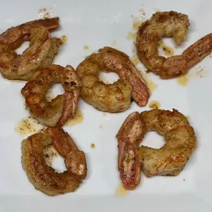 a plate of shrimp