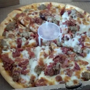 meaty pizza - 10-inch