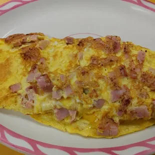 Ham and cheese omelet at Poppy’s Top Dog