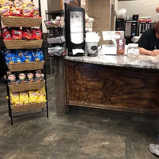 Bagels, bagels, and more bagels! Still wish they have a bagel slicer instead of hand cutting would save time for their customers.