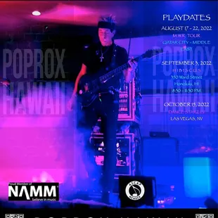 Lead Guitarist &amp; Vocalist of PopRox Hawaii: John R. Borja