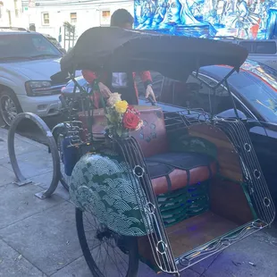 Caught a rickshaw tour from this spot