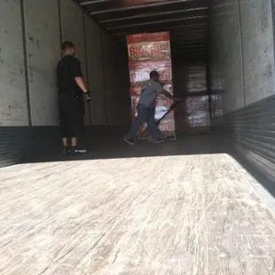 this guy works there, the one with the pallet jack. i saw him smoking dope behind the store... wth???