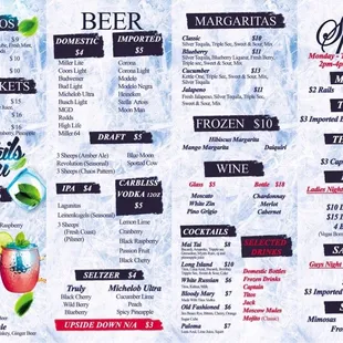 menu, sushi and sashimi