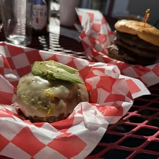 Custom burger and sunny February day-- what a life!