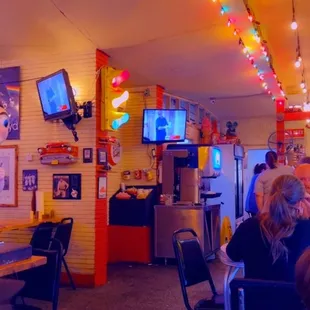 Inside the restaurant