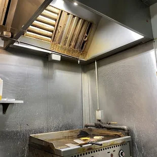 Pop burger kitchen vent a hood