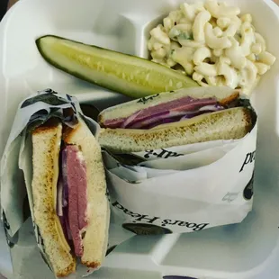 Liver wurst &amp; Swiss sandwich