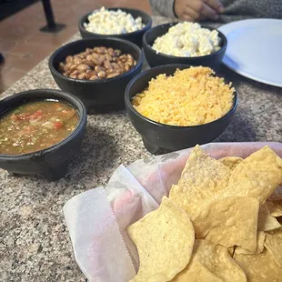 The condiments /sides