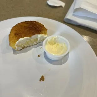 Corn muffin and butter