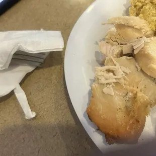 Chunks of turkey
