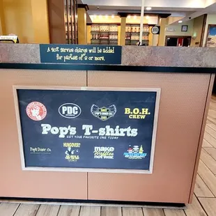 the front counter of the pop diner