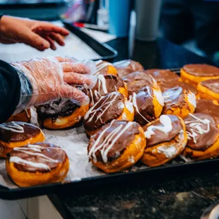 donuts, food, dough desserts