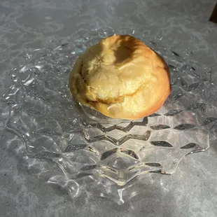 Sausage, egg and cheese puff