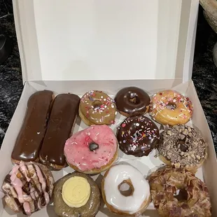 Dozen variety donuts