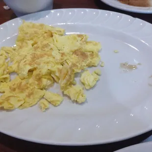 Hard scrambled eggs (delish!!)
